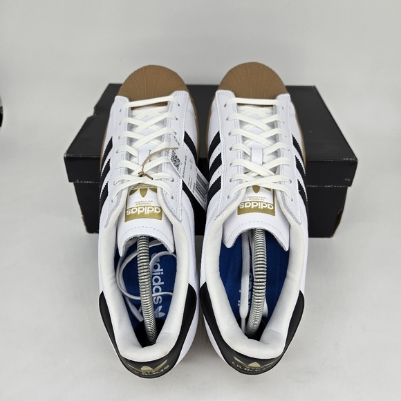 Adidas Superstar ADV IE0669 White Black Gum Men's Shoes Size 10.5 New - Picture 5 of 8